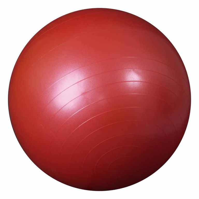 Мяч с системой анти-разрывания 65 см (в коробке с насосом) красный L 0765b  фото 1