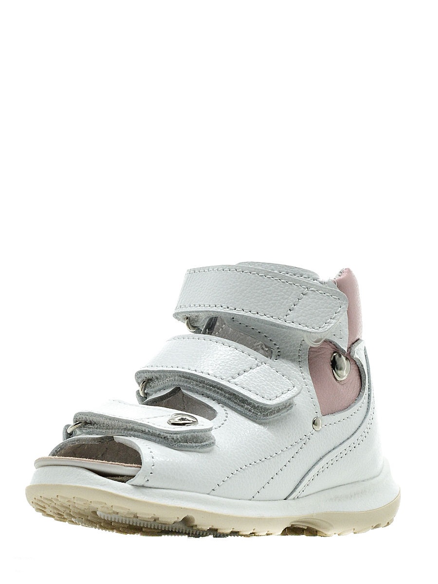 Сандалии с открытым носом Б2-158-018-104-1 белый/розовый фото 1