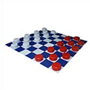 Мат складной "Шахматная доска" с шашками (мат 1шт. -200*200*5, таблетка 24шт. D20*9) фото 1
