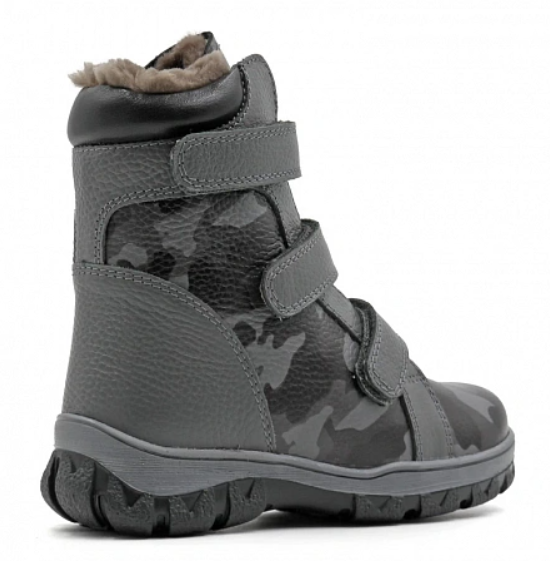 Ботинки ортопедические детские зимние Ортомода 21189-Х-204 с высоким берцем мех фото 3