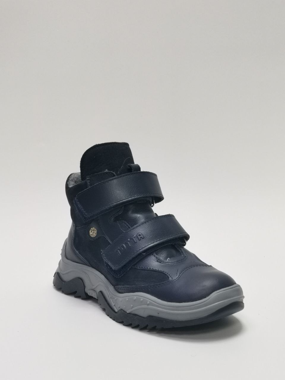 Ботинки демисезонные на байке синий 3541-БП-2,12 фото 1